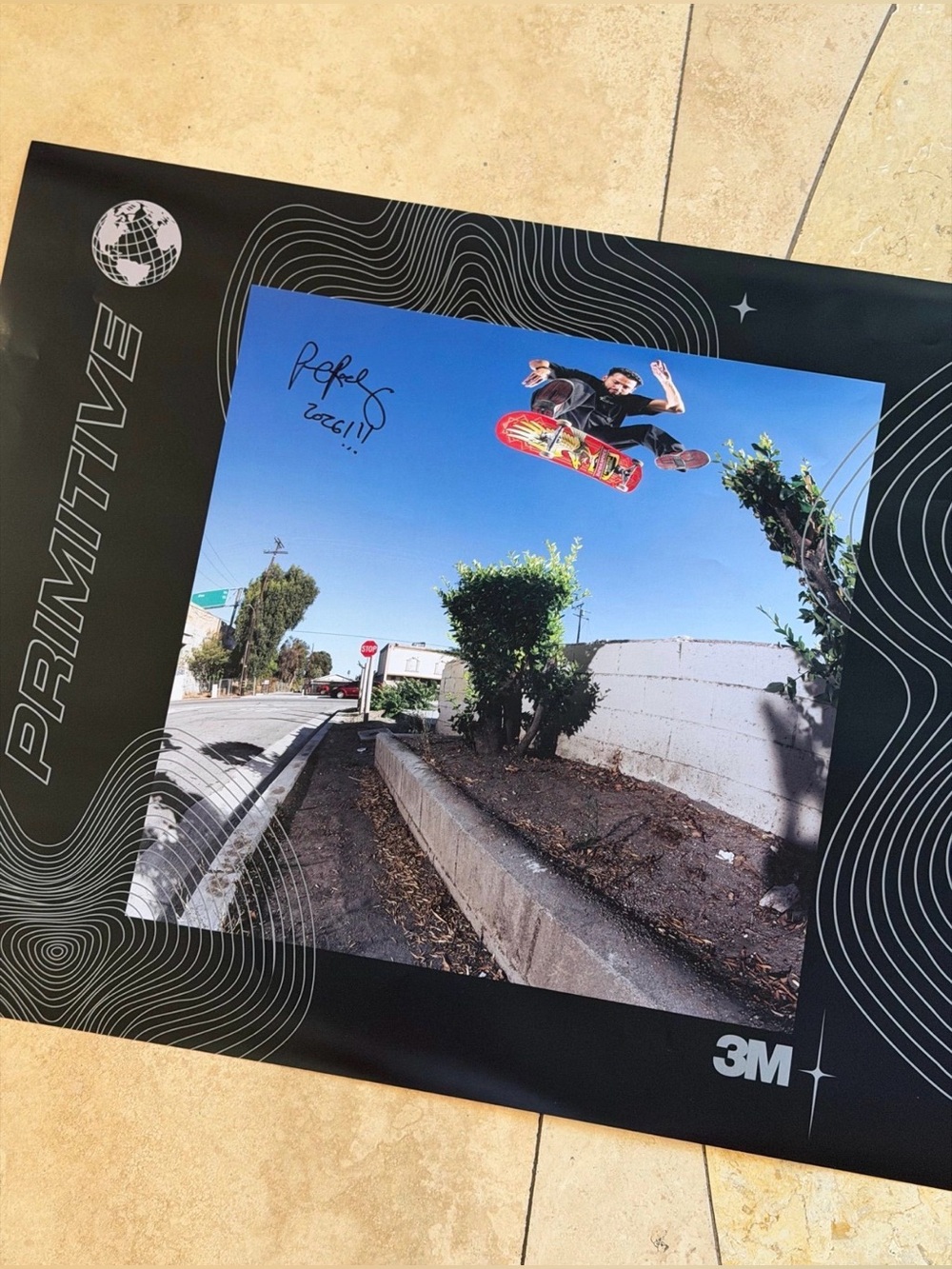 Primitive X Paul Rodriguez ‘Nollie Heal’ Poster - 18 X 24 - SIGNED & Unreleased!